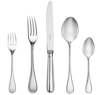 Christofle Albi Flatware: 5-Piece Set, Silver-Plated